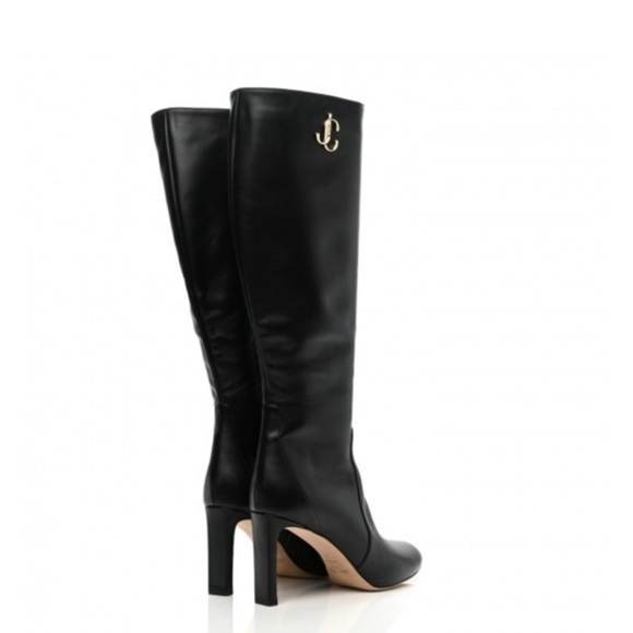 Jimmy Choo Shiny calfskin Mahesa 85 Knee high boots size‎ 38.5 - Picture 3 of 13
